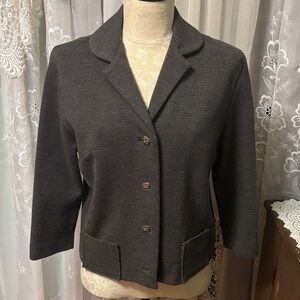 Vintage 60’s Butte Knit Gray Wool Jacket Sz M